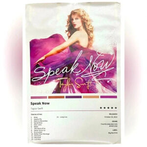 Taylor Swift - Speak Now - Canvas Poster  16”w x 23”h